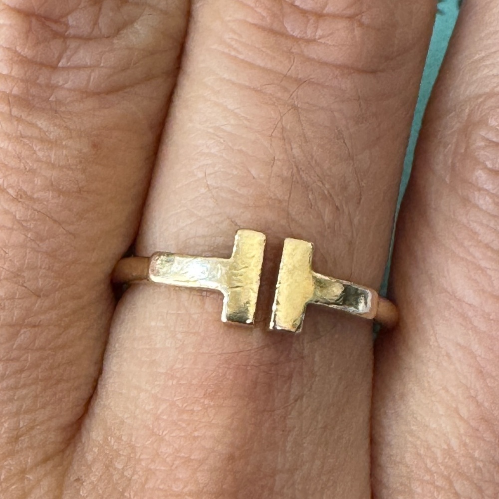 Tiffany & Co. Ring T Wire 60147347 750(18K) Yellow Gold  Size 6.5